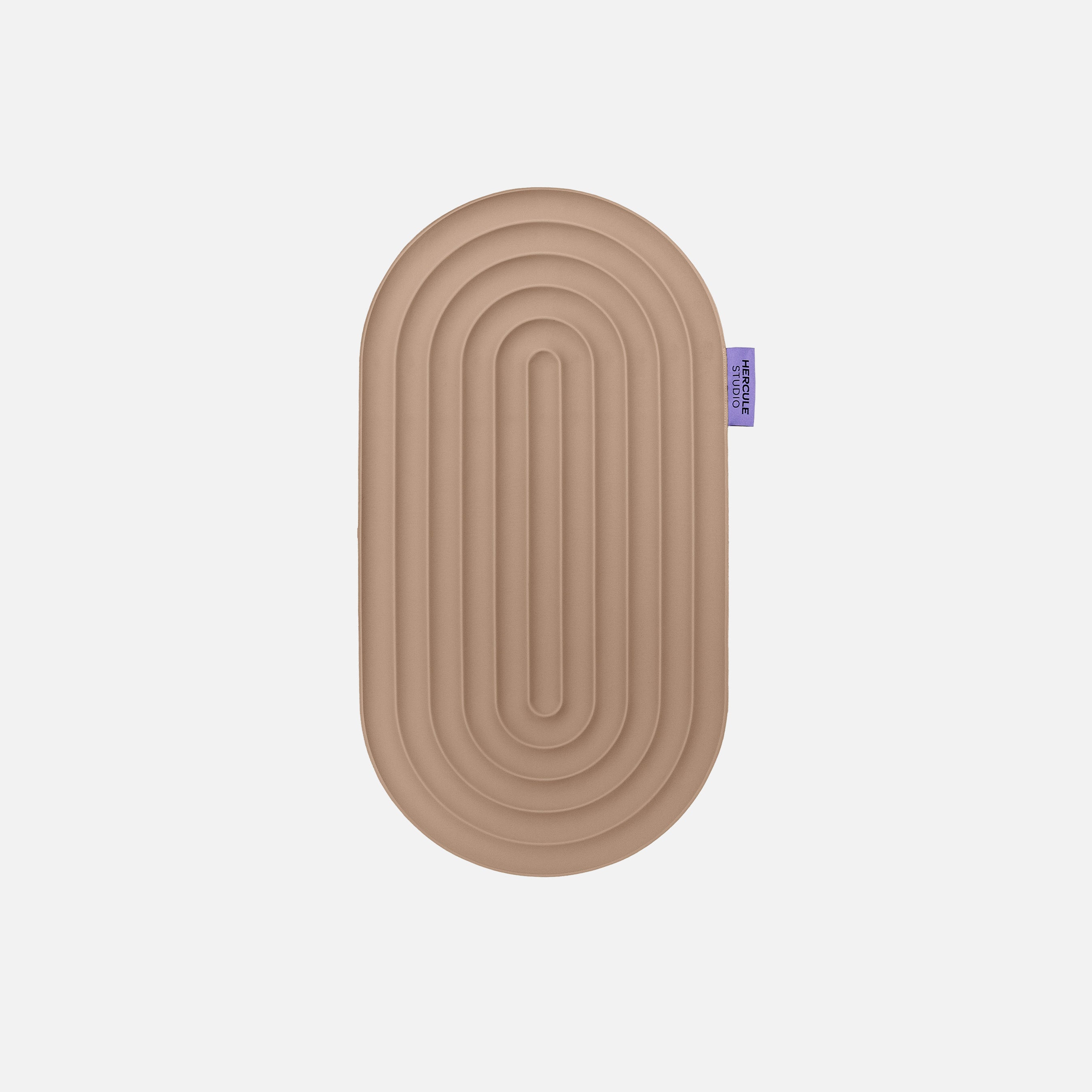 Mini tapis de sol pad de confort de la marque hercule studio modèle galé couleur dune packshot déplié