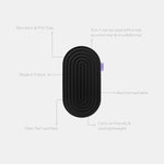 Mini tapis de sol pad de confort de la marque hercule studio modèle galé couleur outrenoir packshot déplié avec éléments de réassurance