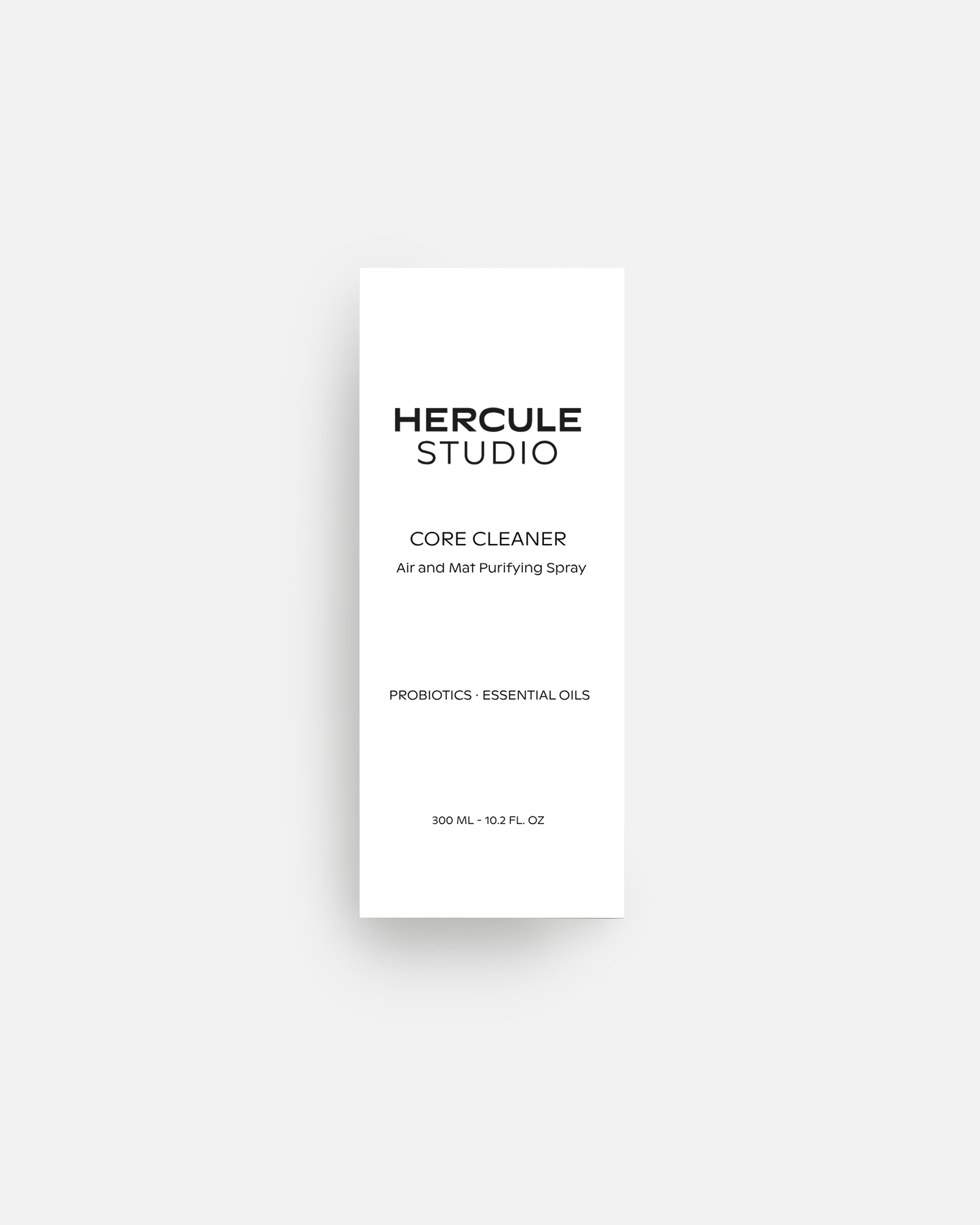 Spray pour assainir le tapis de sport et énergiser l'espace d'entraînement packshot boîte de rangement