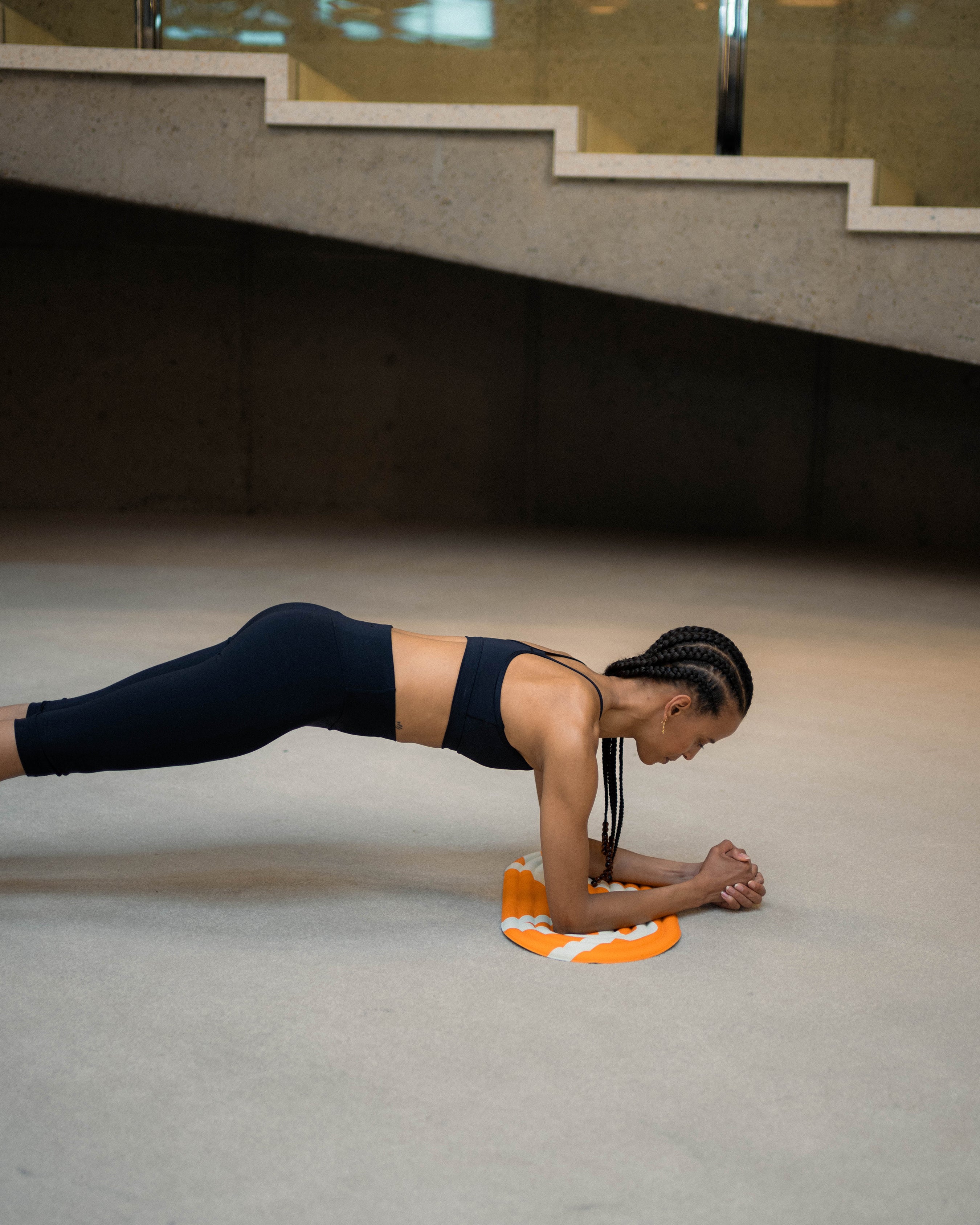 Gale Hercule Studio Bari orange and ecru compression shorts with comfort padding, ergonomic support for sensitive areas, and a durable, vibrant design