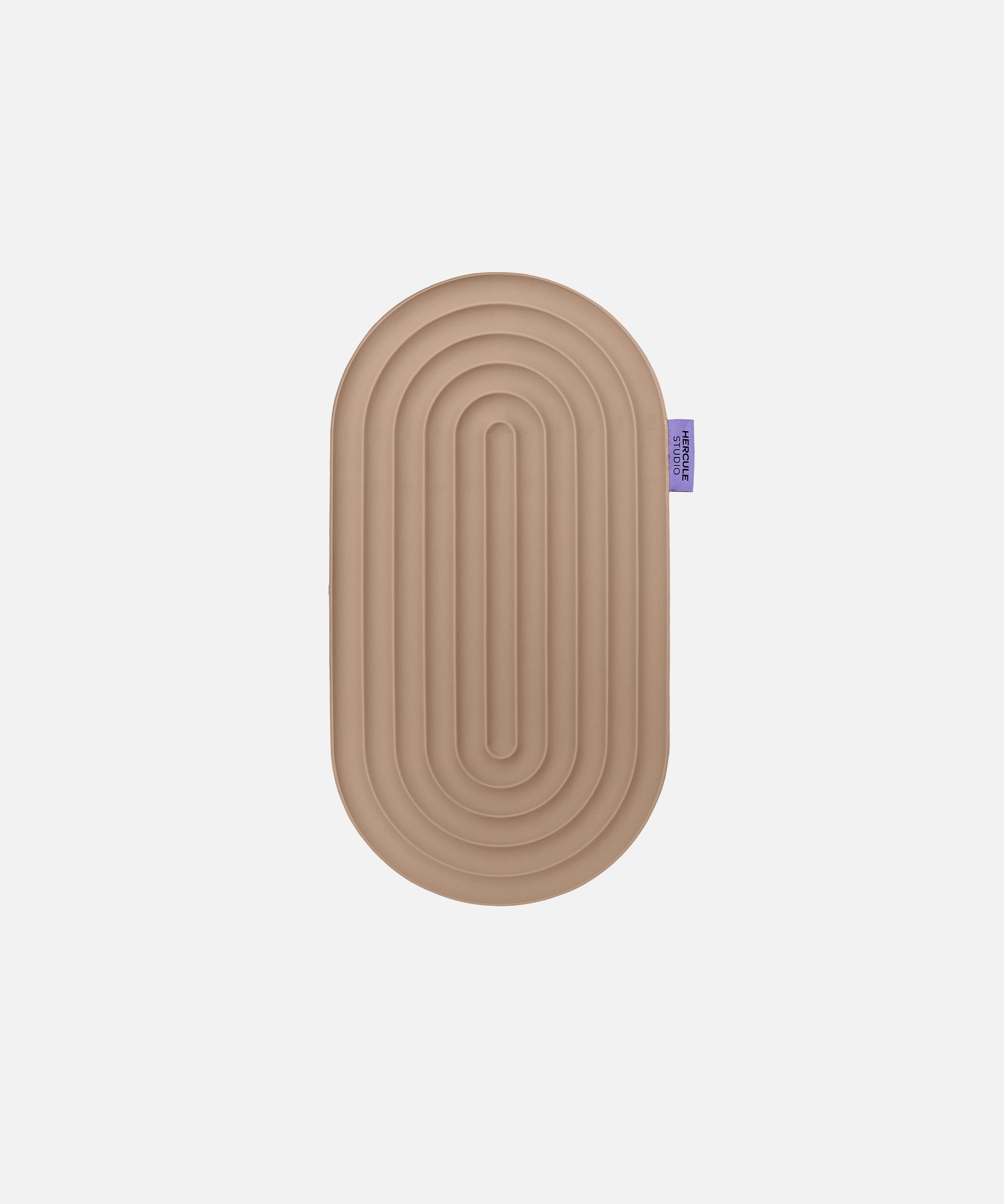 Pad de confort Galé Hercule Studio – mini tapis 3‑en‑1 nomade beige (Dune) – soutien des zones sensibles genoux, coudes, fessiers, compatible Pilates Reformer, conception durable made in France, vue dépliée