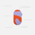 Mini tapis de sol pad de confort de la marque hercule studio modèle galé couleur axel packshot déplié avec éléments de réassurance