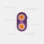 Mini tapis de sol pad de confort de la marque hercule studio modèle galé couleur fall packshot déplié avec éléments de réassurance