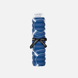 Hercule Studio Galé pad – blue monogram portable 3-in-1 mini mat – convenient for transport and travel, suitable for Pilates/Reformer, durable French design, rolled view with logo ribbon