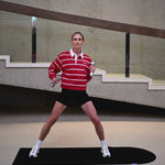 Lifestyle sport avec tapis de fitness Hercule Studio Archy outrenoir, couleur noire intemporelle pour entraînement intensif