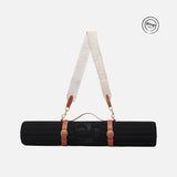 Sangle de transport pour tapis d'exercice modèle soca couleur beige et camel packshot visuel global