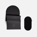Tapis de sport Archy de la marque Hercule Studio couleur Outrenoir et mini tapis de sport Galé couleur Outrenoir photo packshot