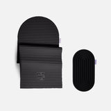 Tapis de sport Archy de la marque Hercule Studio couleur Outrenoir et mini tapis de sport Galé couleur Outrenoir photo packshot