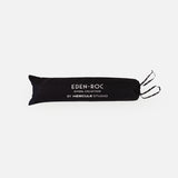 Hercule Studio black fabric dust bag for Eden roc Hotel, protective cover with white logo for transport and storage of the Archy sport mat
