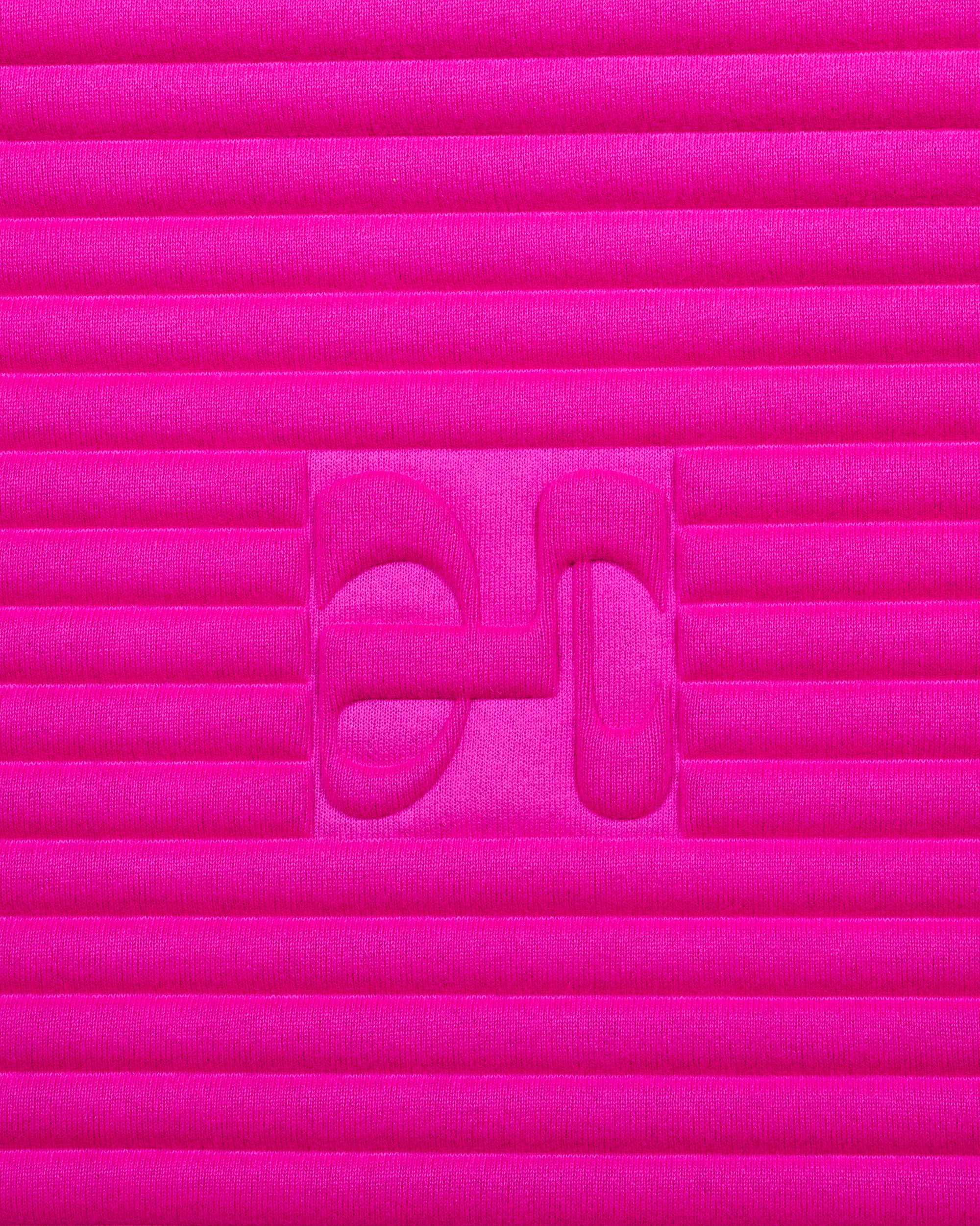 Tapis de sol pour le fitness le yoga et le pilates en cachemire de la marque hercule studio en collaboration édition limitée avec from future modèle archy couleur rose packshot zoom logo embossé