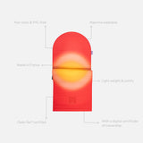 Tapis de sol pour le fitness le yoga et le pilates de la marque hercule studio modèle archy couleur summer packshot semi déplié avec éléments de réassurance