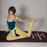Pilates class with Hercule Studio x Thomas Lélu sport mat, graphic design for training and motivation