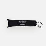 Hercule Studio x Thomas Lélu black dust bag, textile protective cover with white logo, transport and storage of the sport mat