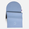 Tapis de sol pour le fitness le yoga et le pilates de la marque hercule studio modèle archy couleur blue jean packshot semi déplié