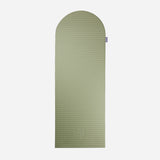 Tapis de sol pour fitness yoga et pilates de la marque hercule studio modèle archy couleur pistache packshot déplié
