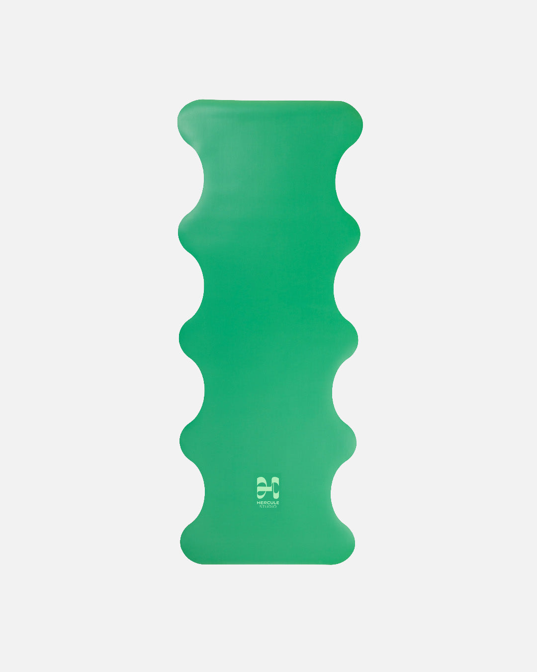 Tapis de sol pour le yoga de la marque hercule studio modèle mar couleur golf green packshot déplié