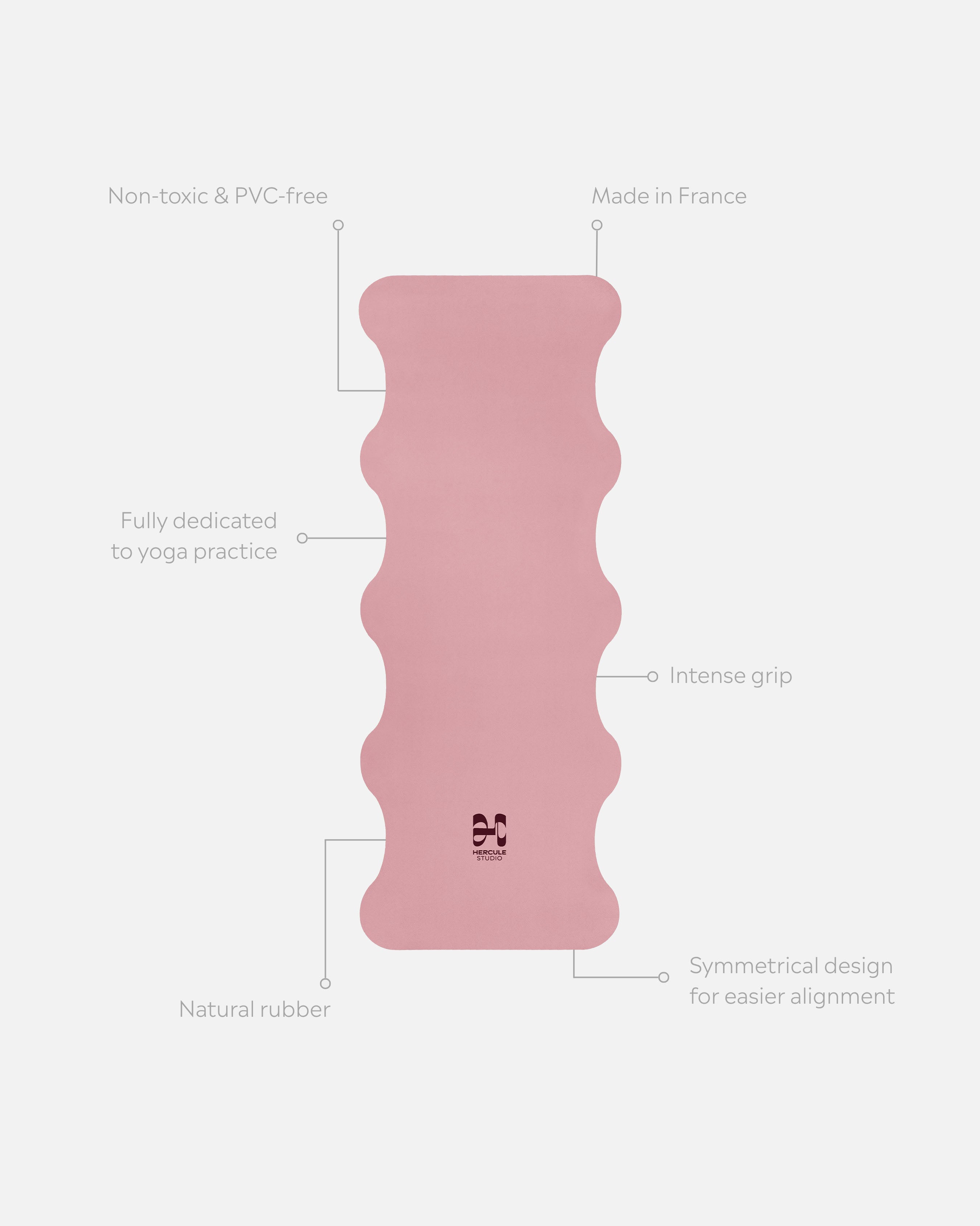 TAPIS DE YOGA MAR - PINK