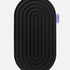 Hercule Studio Galé mini sport mat – Midnight Black ergonomic 3-in-1 comfort pad – ergonomic support for knees, elbows, glutes, ideal for Pilates and Reformer, durable French design, unrolled view