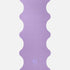 Hercule Studio Lavender yoga mat unrolled, natural rubber PVC-free, strong grip and durable wavy design for daily yoga